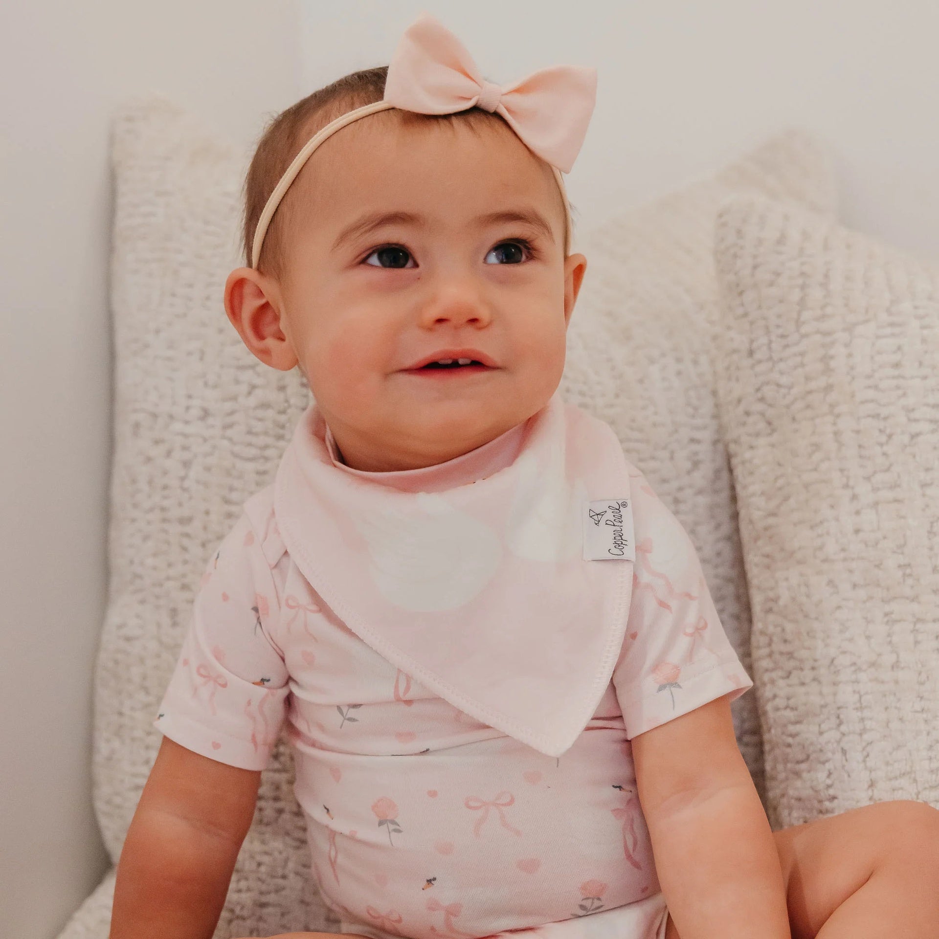 Copper Pearl Bandana Bib Set - Katerina