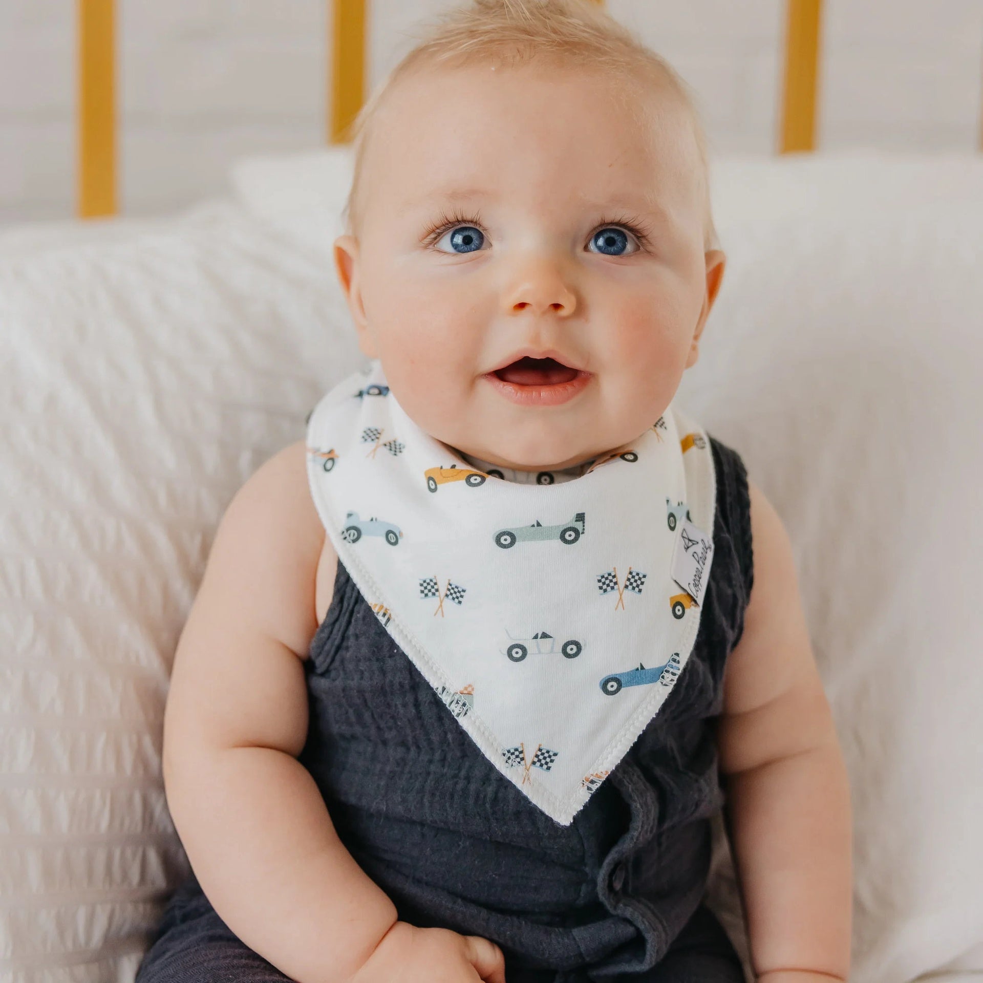 Copper Pearl Bandana Bib Set - Speedster