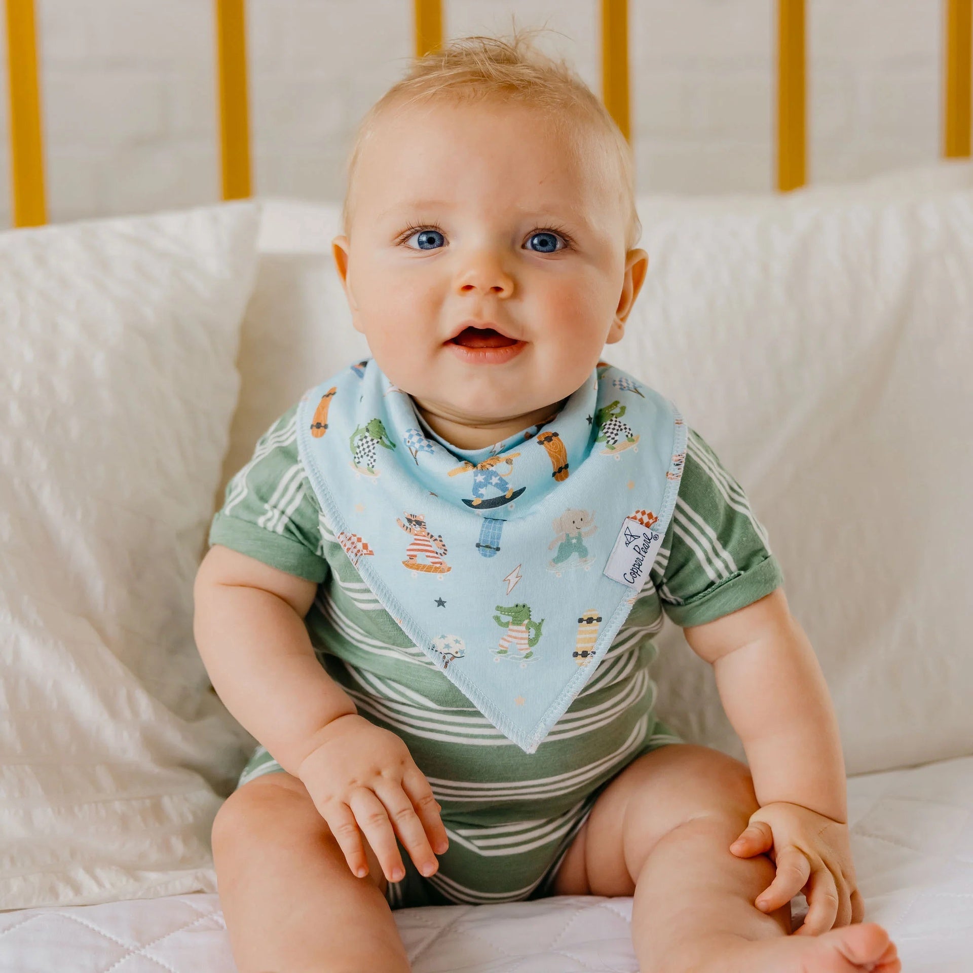 Copper Pearl Bandana Bib Set - Speedster