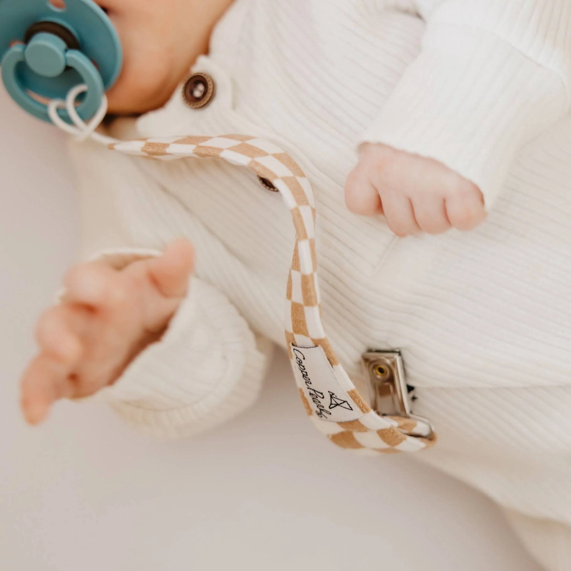 Copper Pearl Binky Clips - Vance