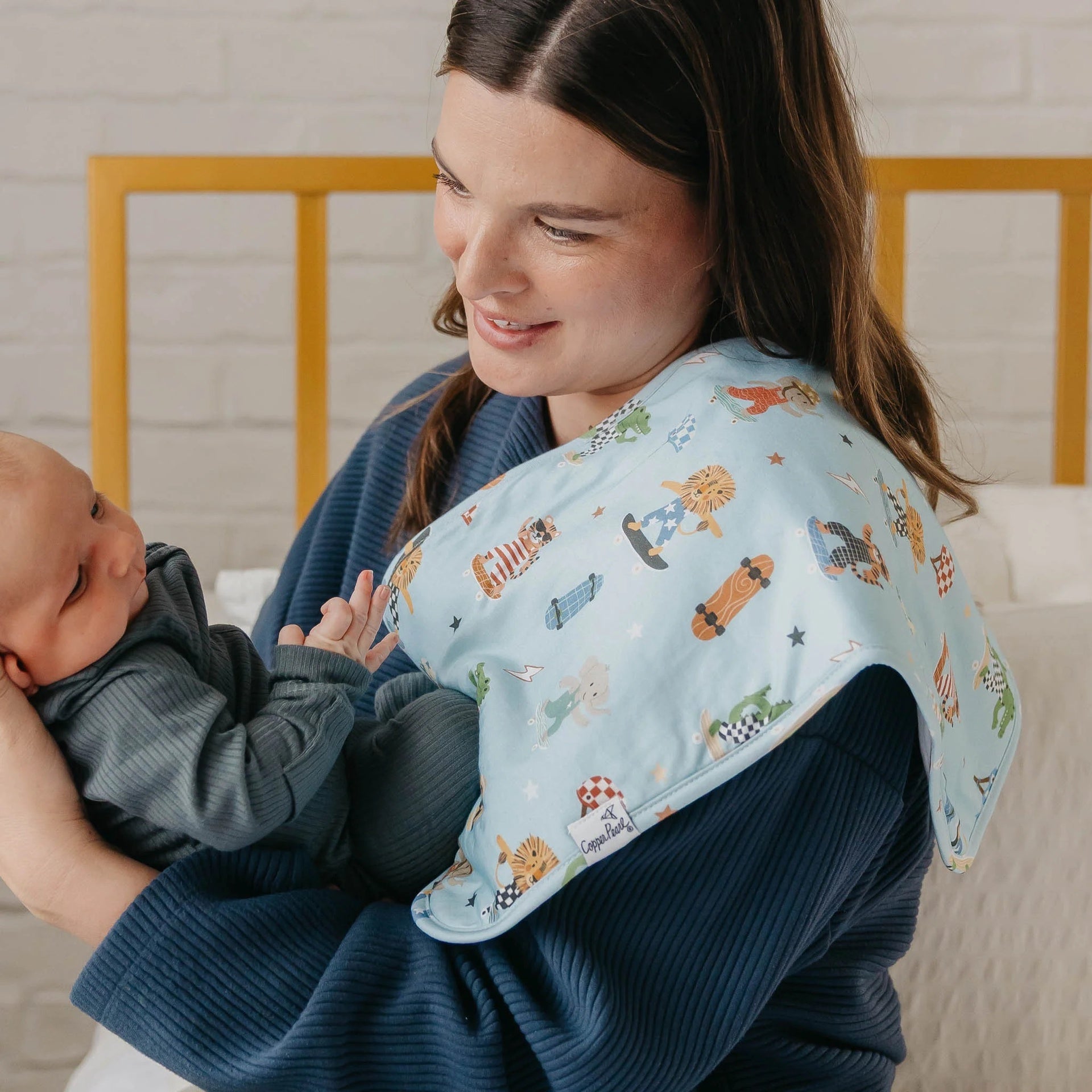 Copper Pearl Burp Cloth Set - Speedster