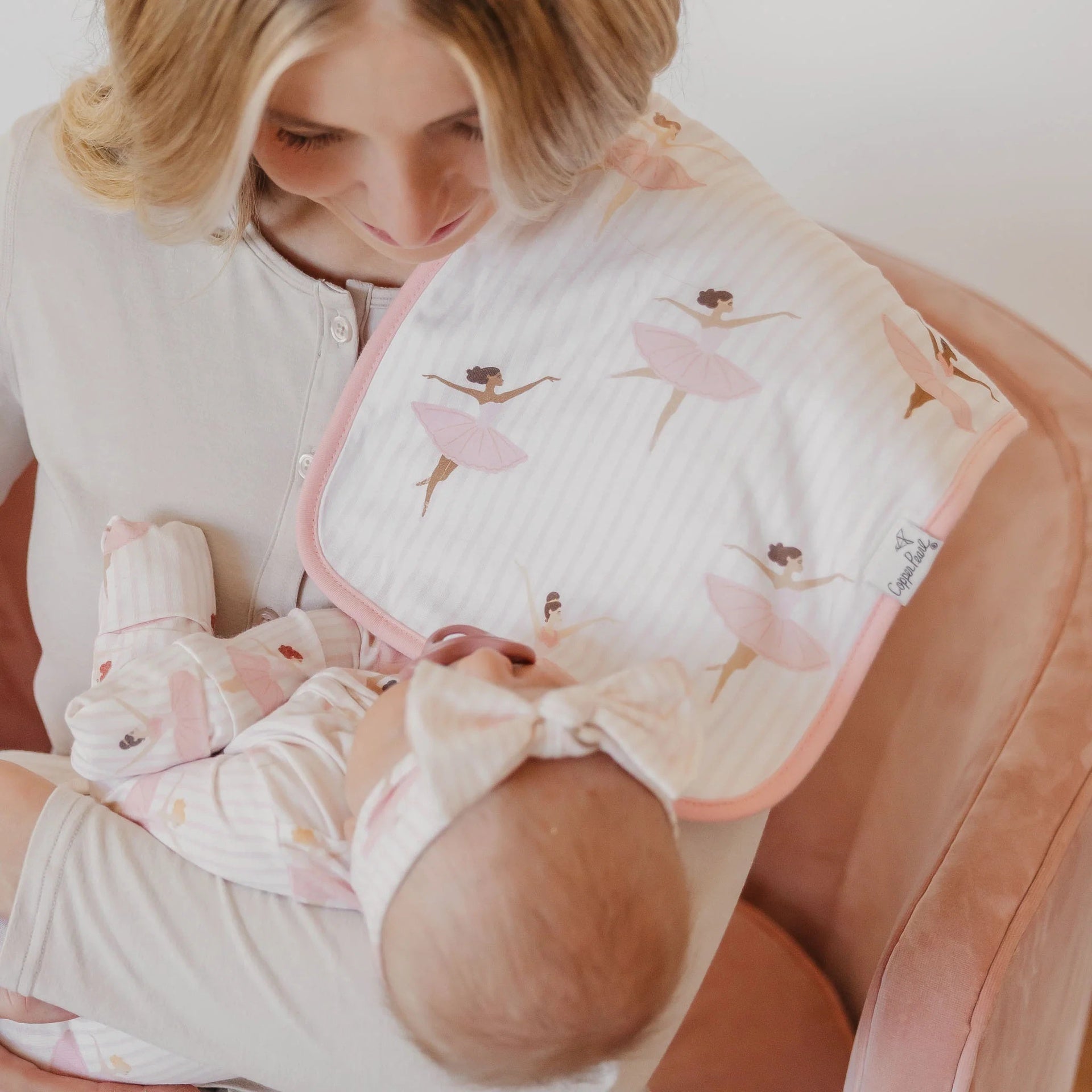 Copper Pearl Burp Cloth Set - Katerina