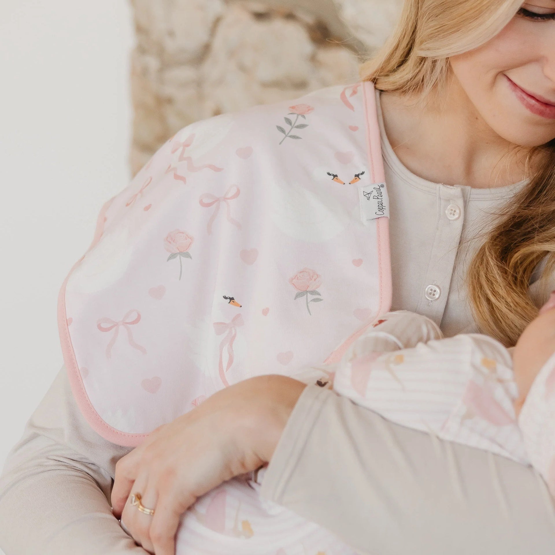 Copper Pearl Burp Cloth Set - Katerina