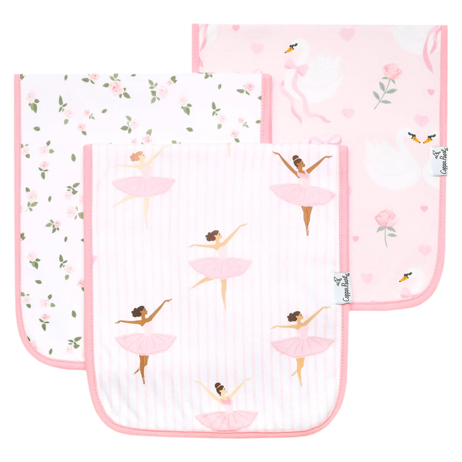 Copper Pearl Burp Cloth Set - Katerina