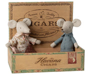 Maileg Grandma and Grandpa in Cigar Box
