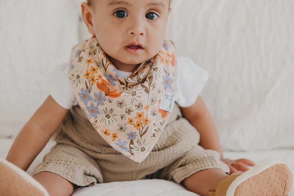 Copper Pearl Bandana Bib Set - Eden