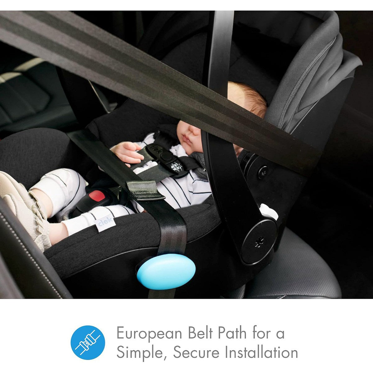 Clek Liingo Baseless Infant Car Seat - Railroad Ziip (Flame Retardant Free)