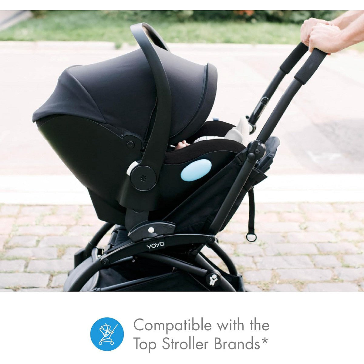 Clek Liingo Baseless Infant Car Seat - Railroad Ziip (Flame Retardant Free)