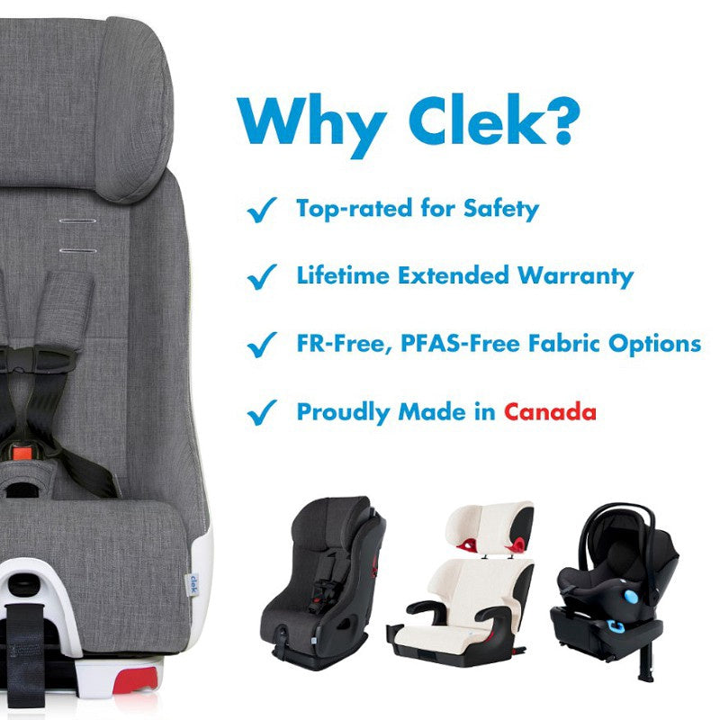 Clek Liingo Baseless Infant Car Seat - Railroad Ziip (Flame Retardant Free)
