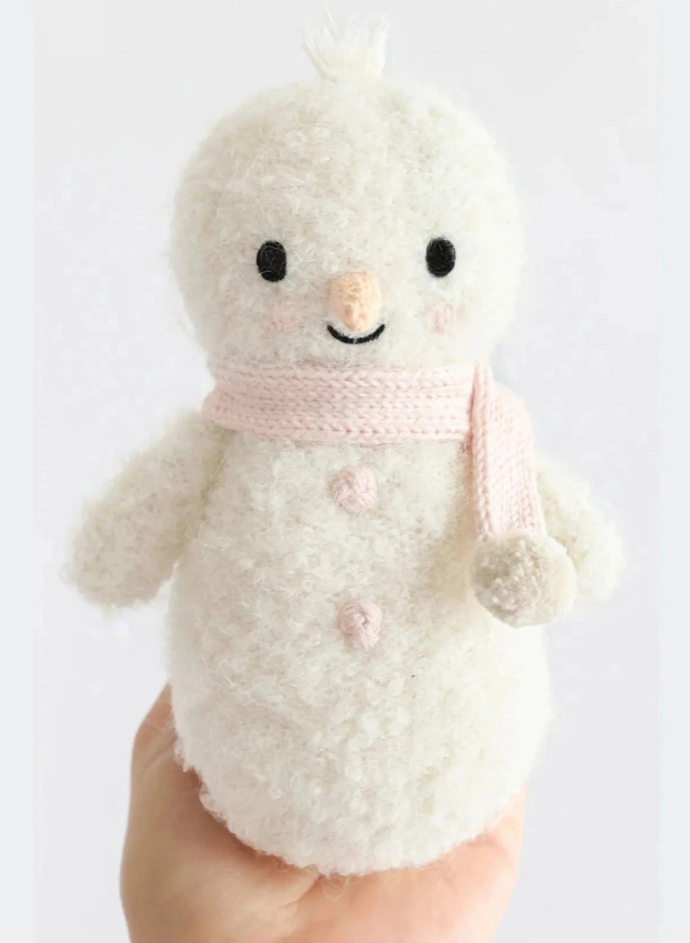 Cuddle + Kind  Baby Snowman - Blush