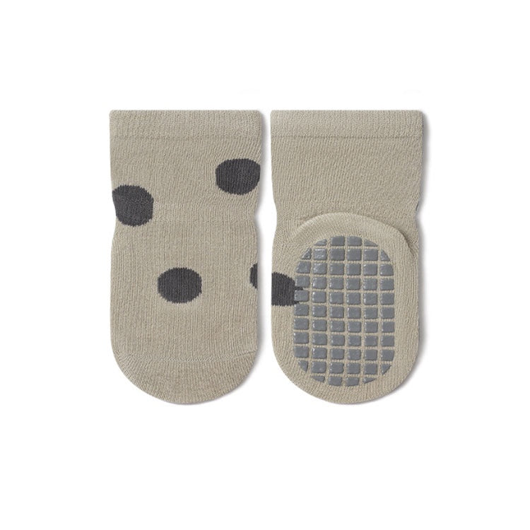 Cozy Non-Slip Socks (2 pack) - Trees / Dots