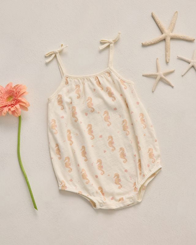 Rylee + Cru Nala Romper - Seahorse
