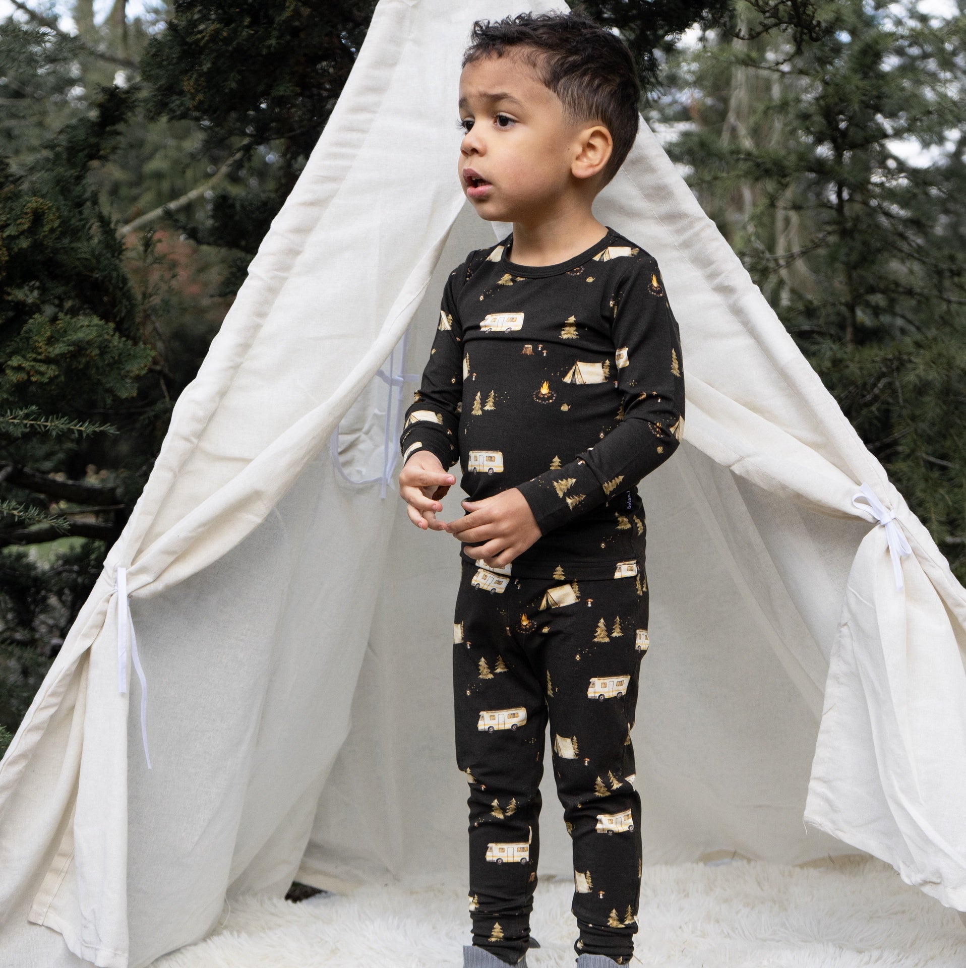 L/S PJ Set - Night Camp