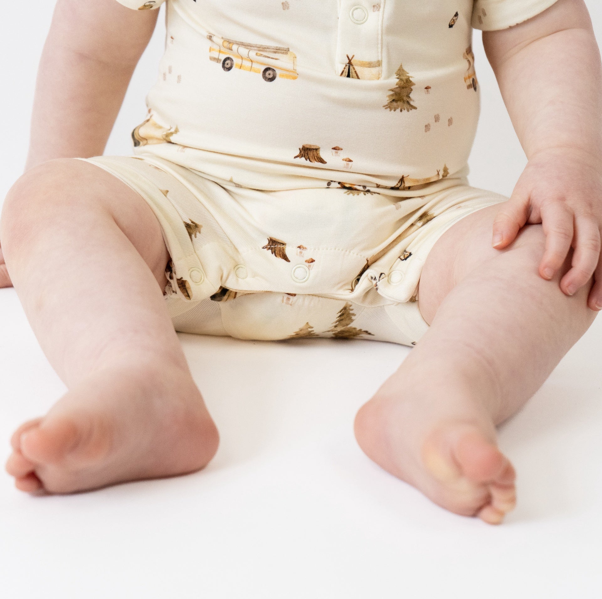 S/S Shortall Romper - Day Camp