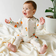 Footless Sleeper - Evergreen Clementines