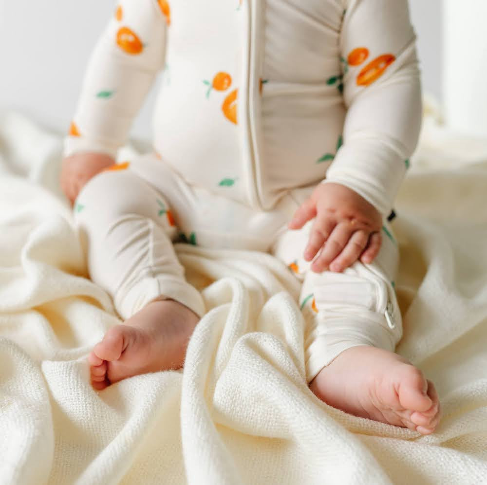 Footless Sleeper - Evergreen Clementines