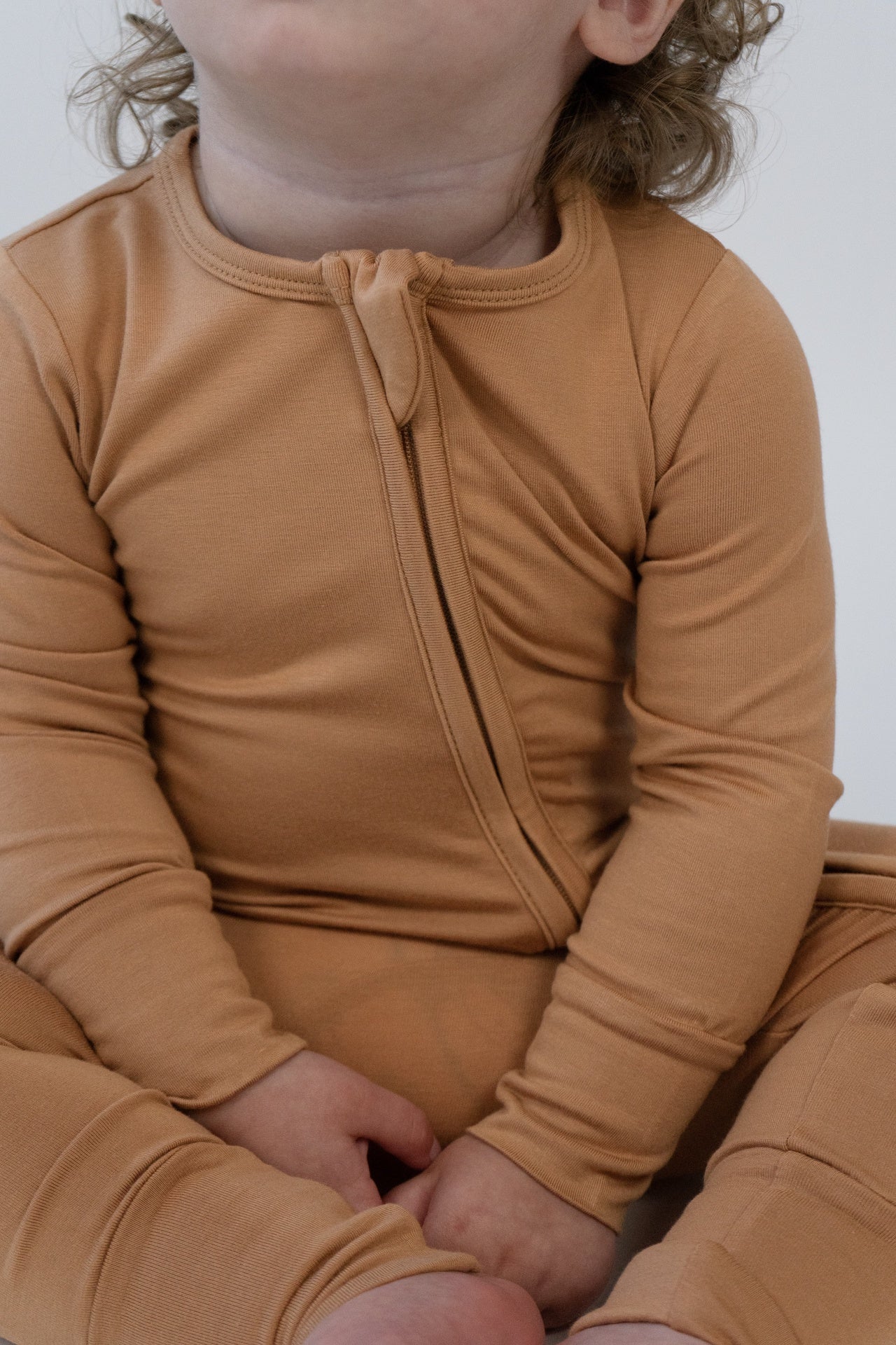 Footless Sleeper with Fold-Over Cuffs - Desert