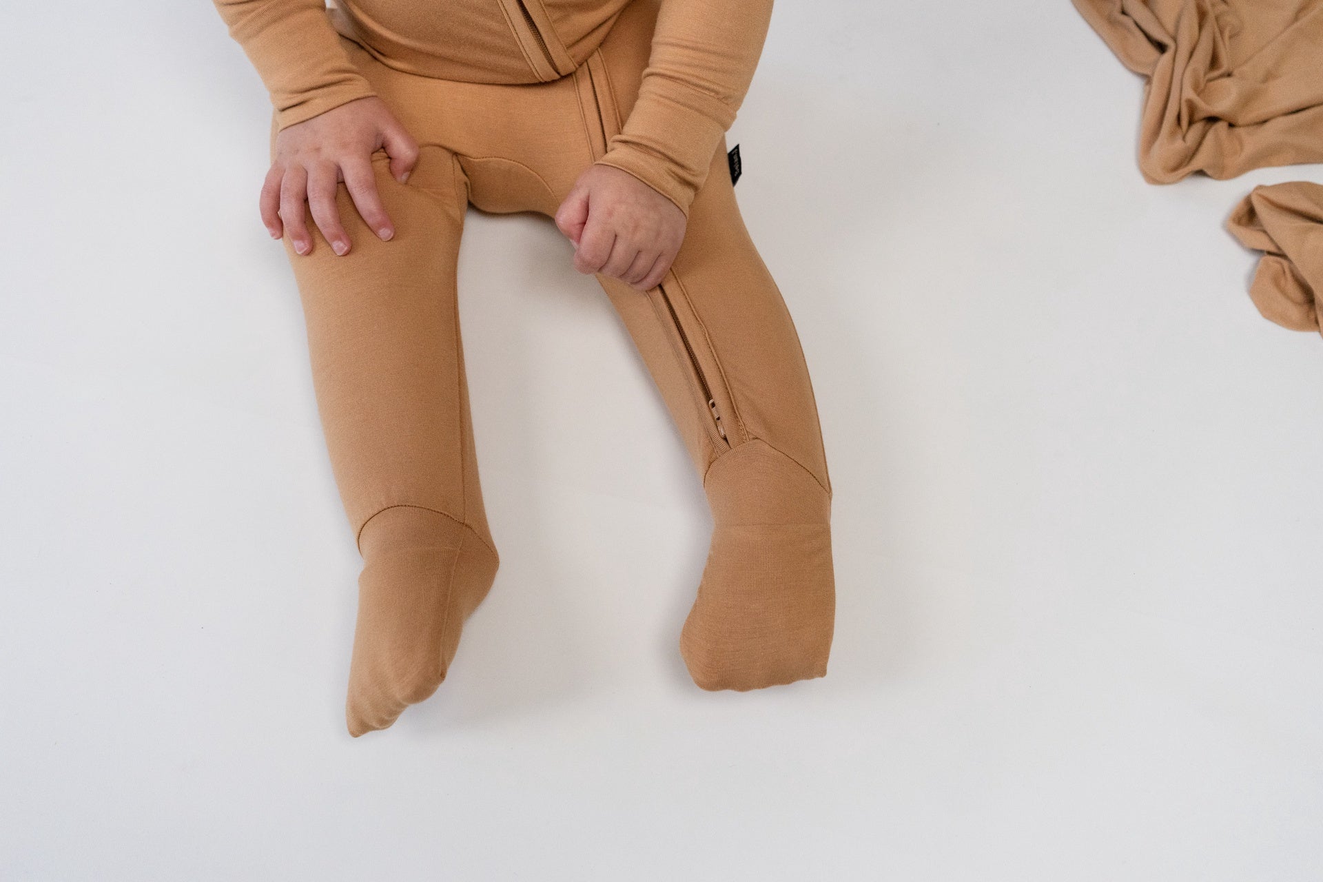 Footless Sleeper with Fold-Over Cuffs - Desert
