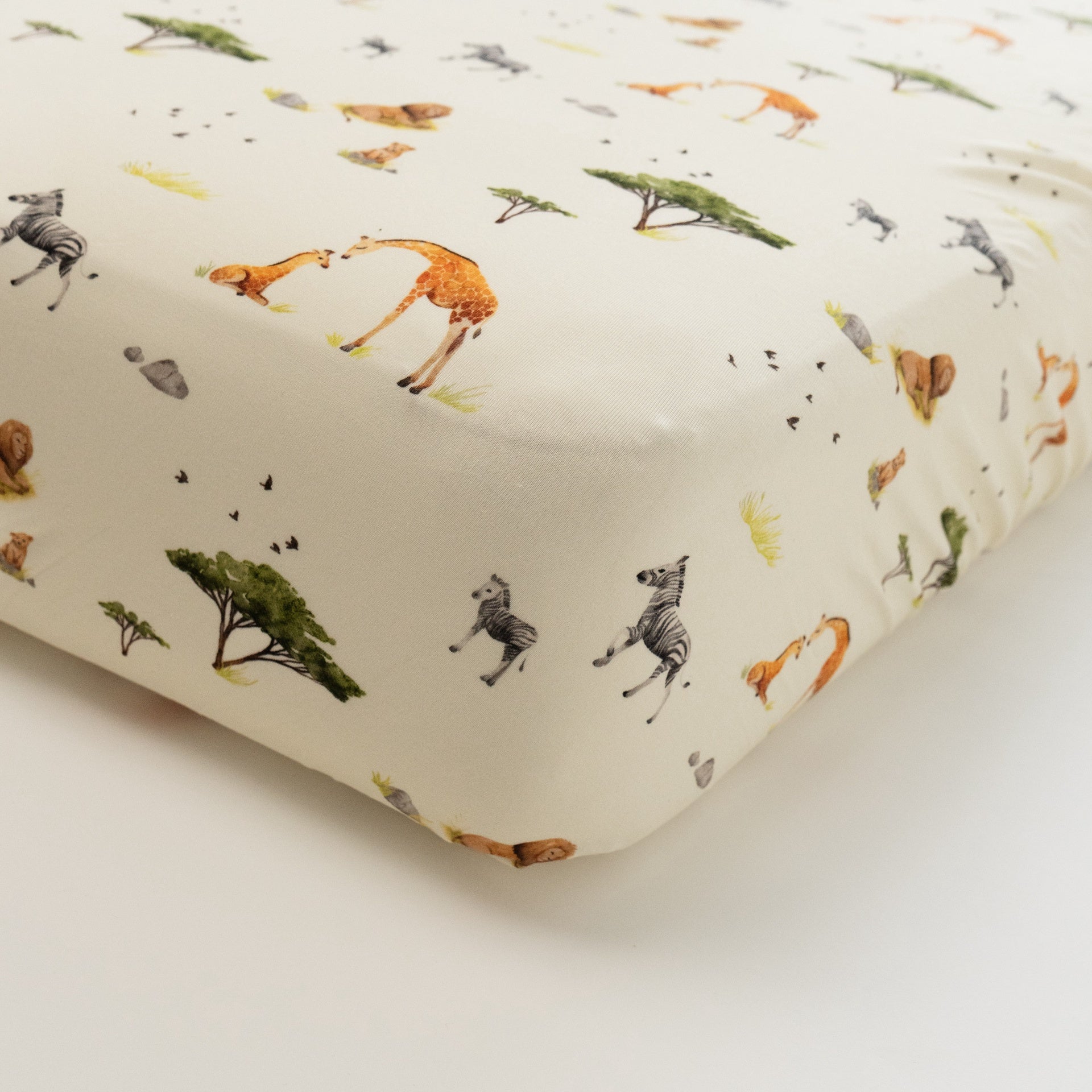Bamboo Crib Sheet - Safari