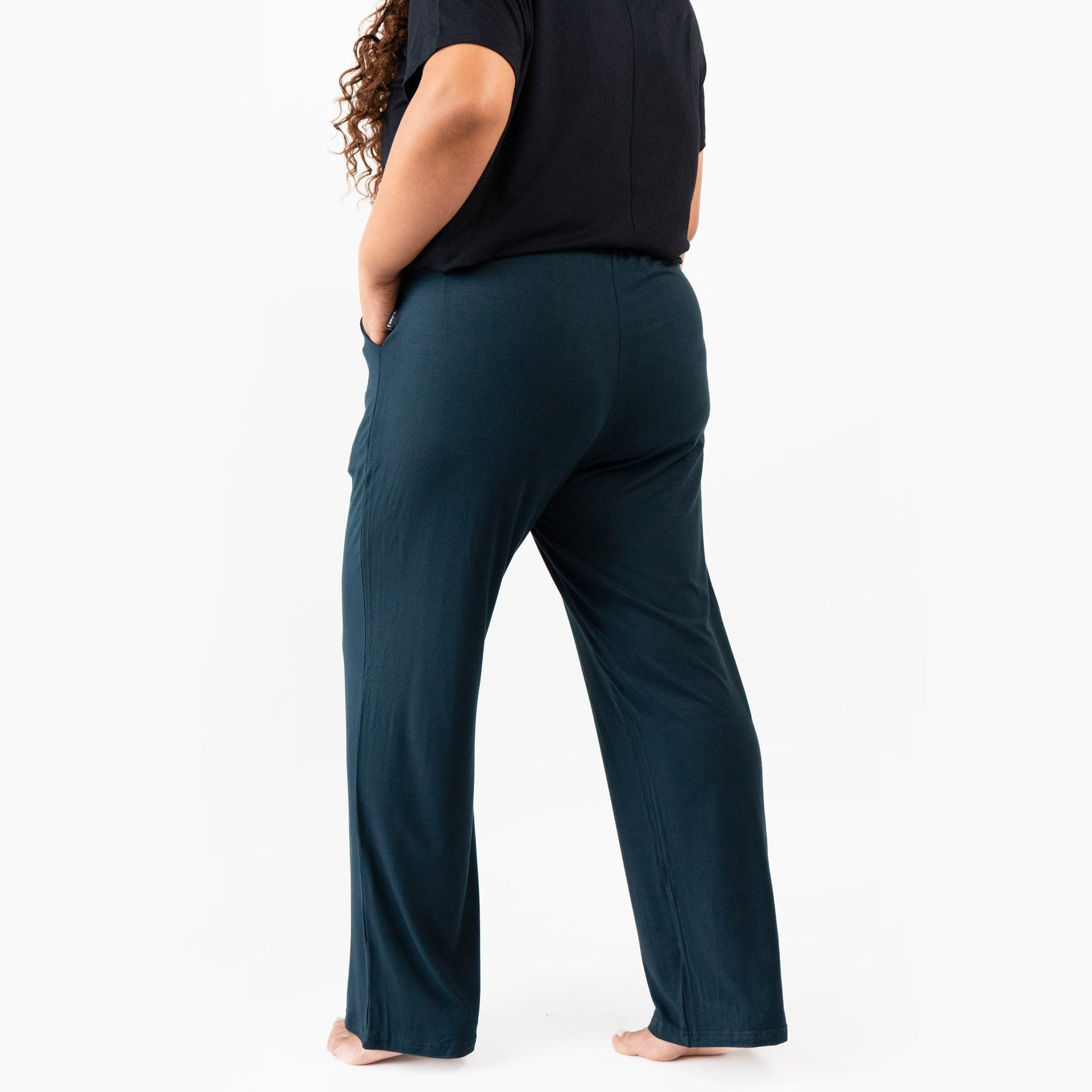 Women's Wide Legged Pants -Midnight