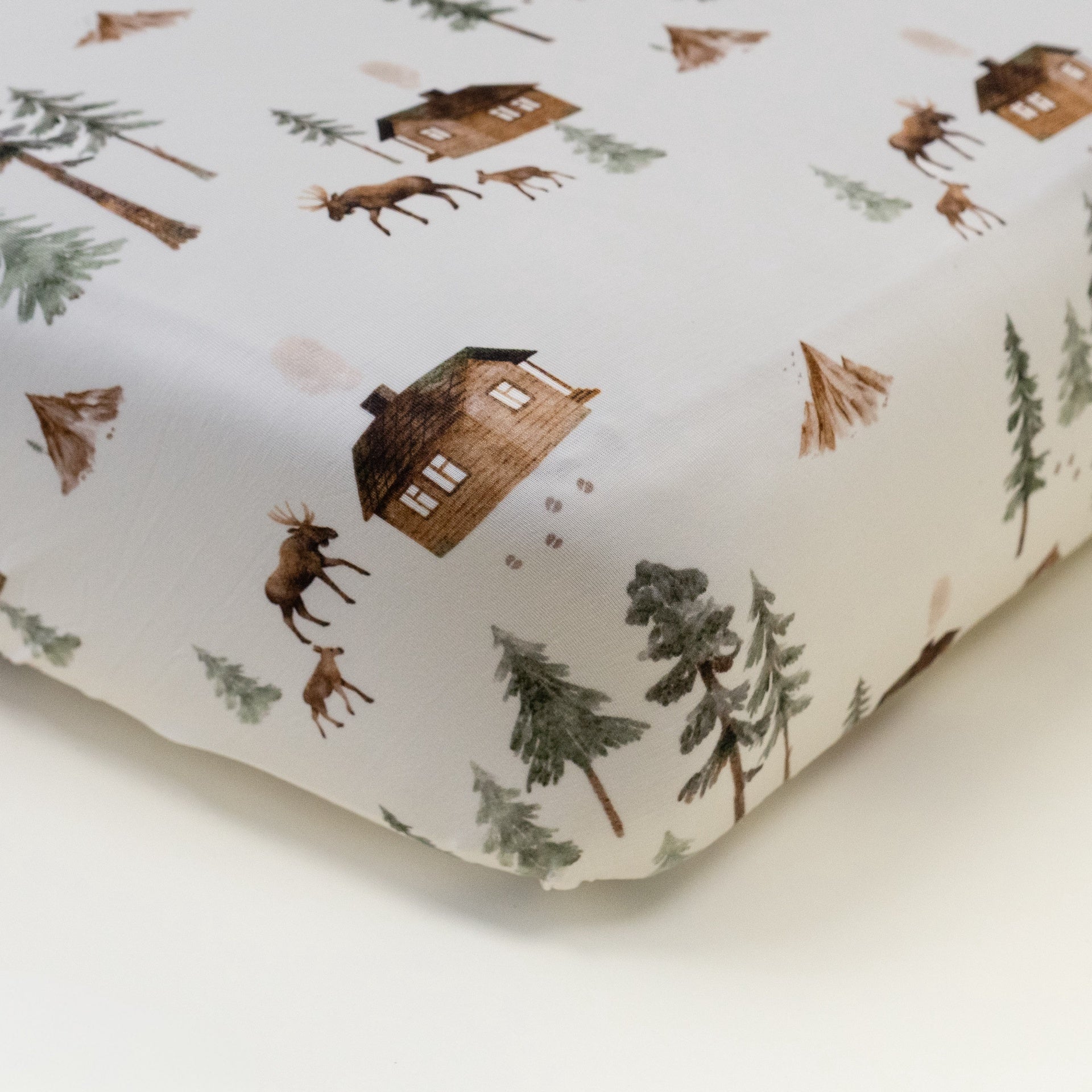 Bamboo Crib Sheet - Moose