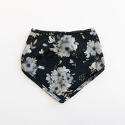 Bandana Bib - Frosty Floral (Navy)