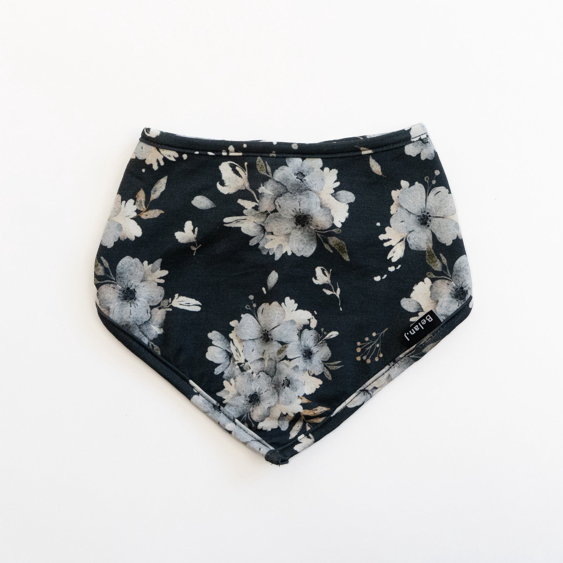 Bandana Bib - Dark Floral