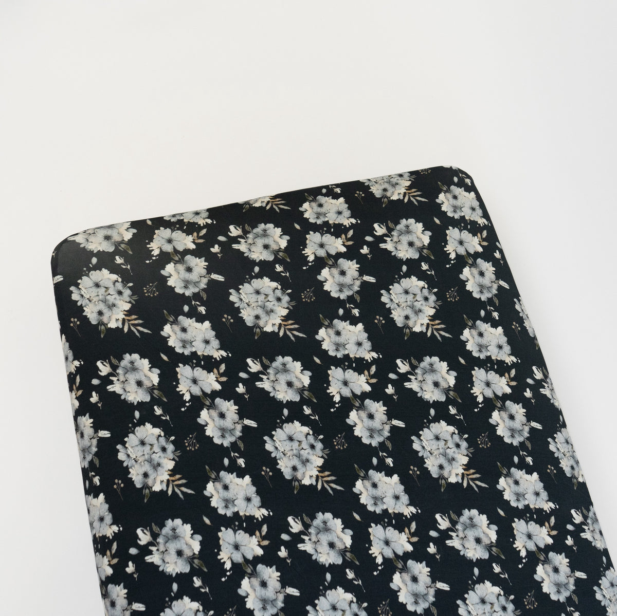 Bamboo Crib Sheet - Frosty Floral (Navy)