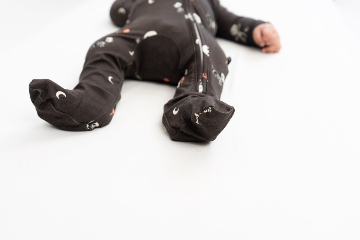 Footed Bamboo Sleeper - Skullies