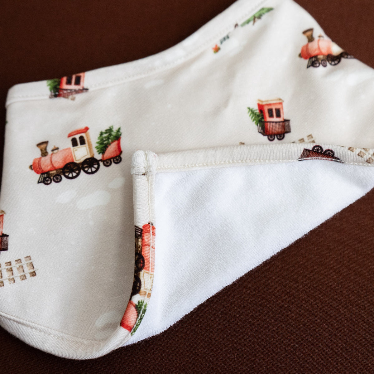 Bandana Bib - Christmas Train