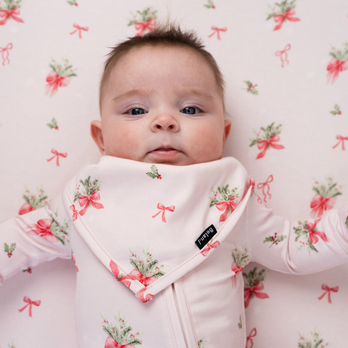 Bandana Bib - Pink Bows
