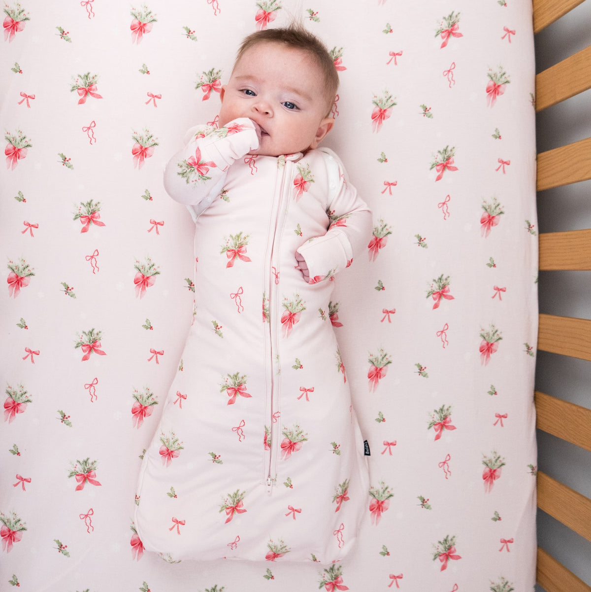 1.0 TOG Convertible Swaddle Sack - Pink Bows