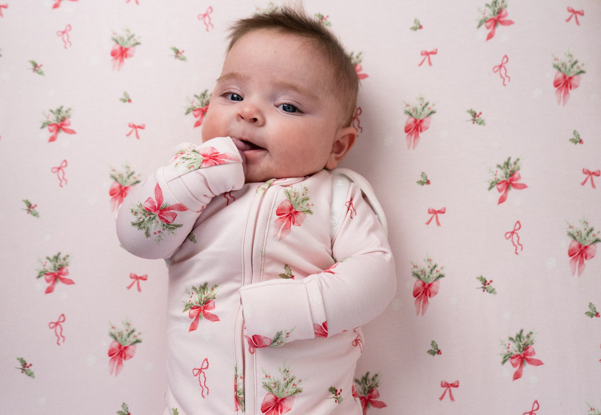 1.0 TOG Convertible Swaddle Sack - Pink Bows
