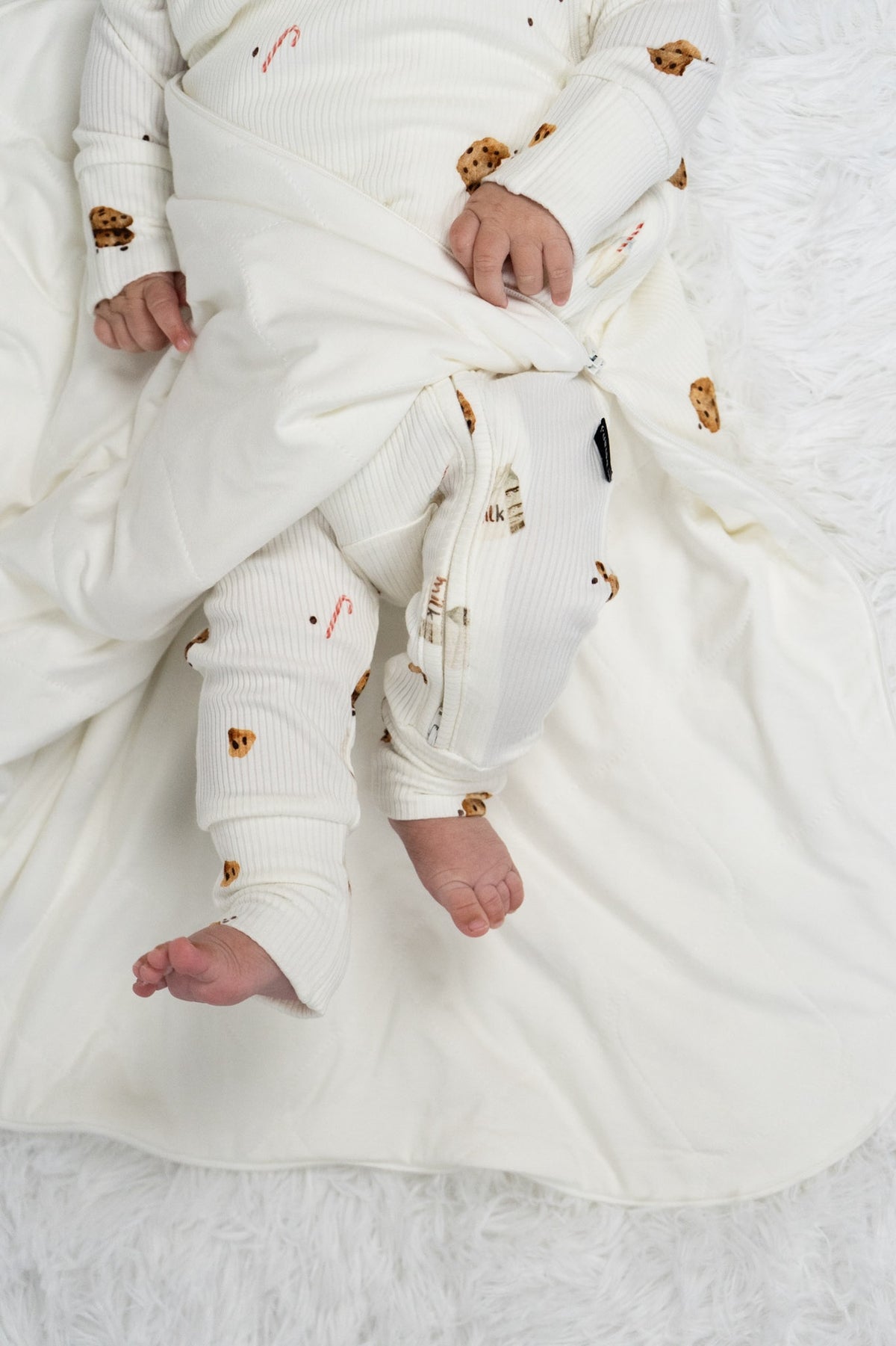 1.0 TOG Ribbed Bamboo Sleep Sack - Milk & Cookies
