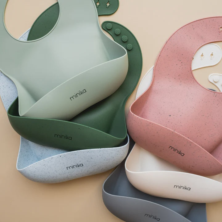 Minika Silicone Bib - Sage