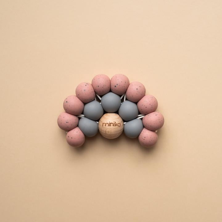 Minika Rainbow Teether -  Sorbet/Stone