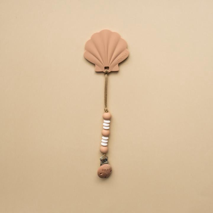 Minika Clip and Shell Teether - Natural