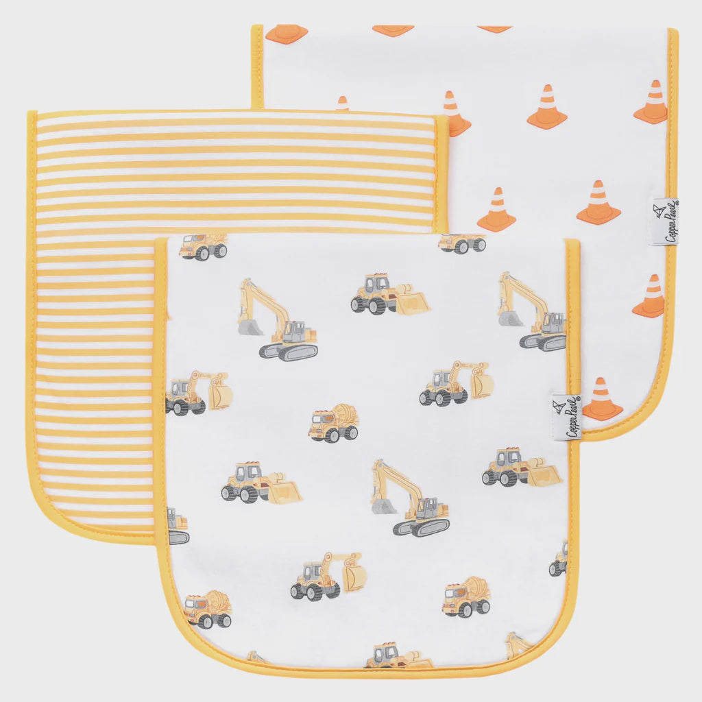 Copper Pearl Burp Cloth Set - Dozer