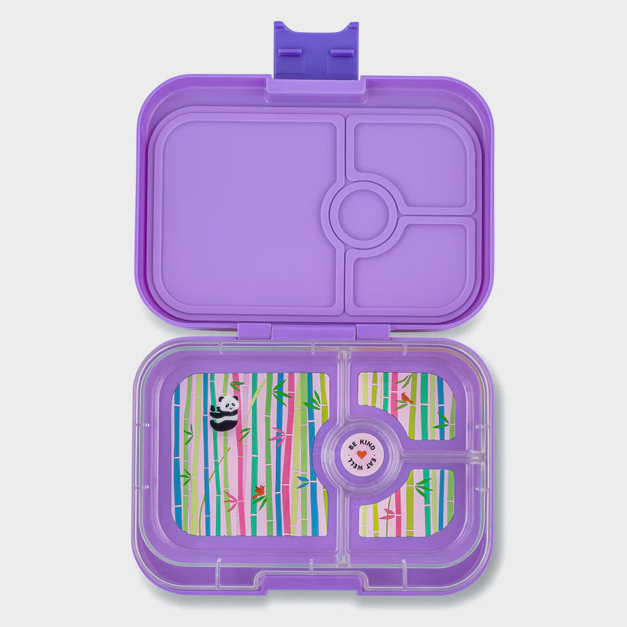Yumbox Panino 4 Compartments - Dreamy Purple With Panda Tray