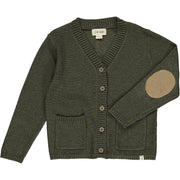 Me & Henry  Duncan Cotton Cardigan - Green