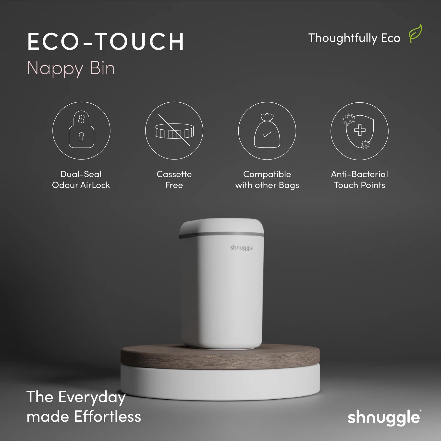 Shnuggle Eco Touch Diaper Pail