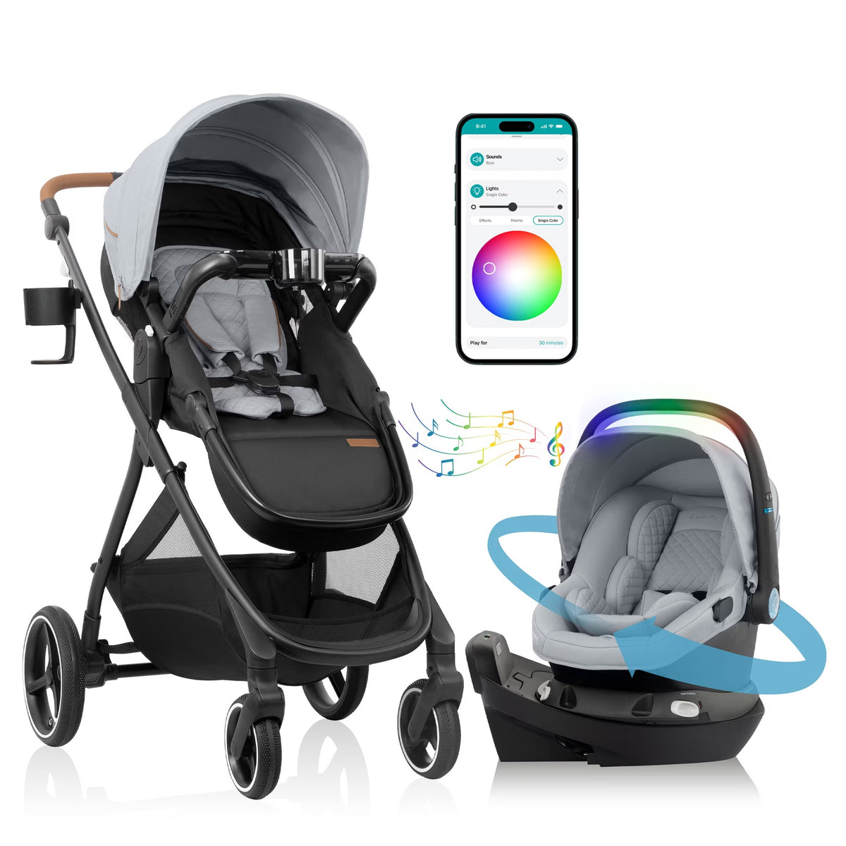 Evenflo Shyft Intuiti+ Travel System
