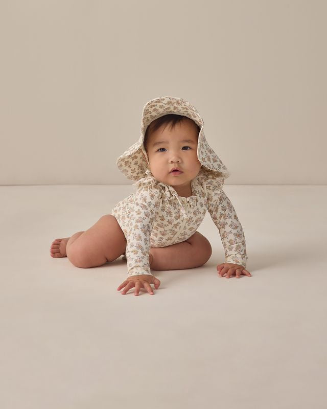 Quincy Mae Byron Rashguard One-Piece - Wildflower