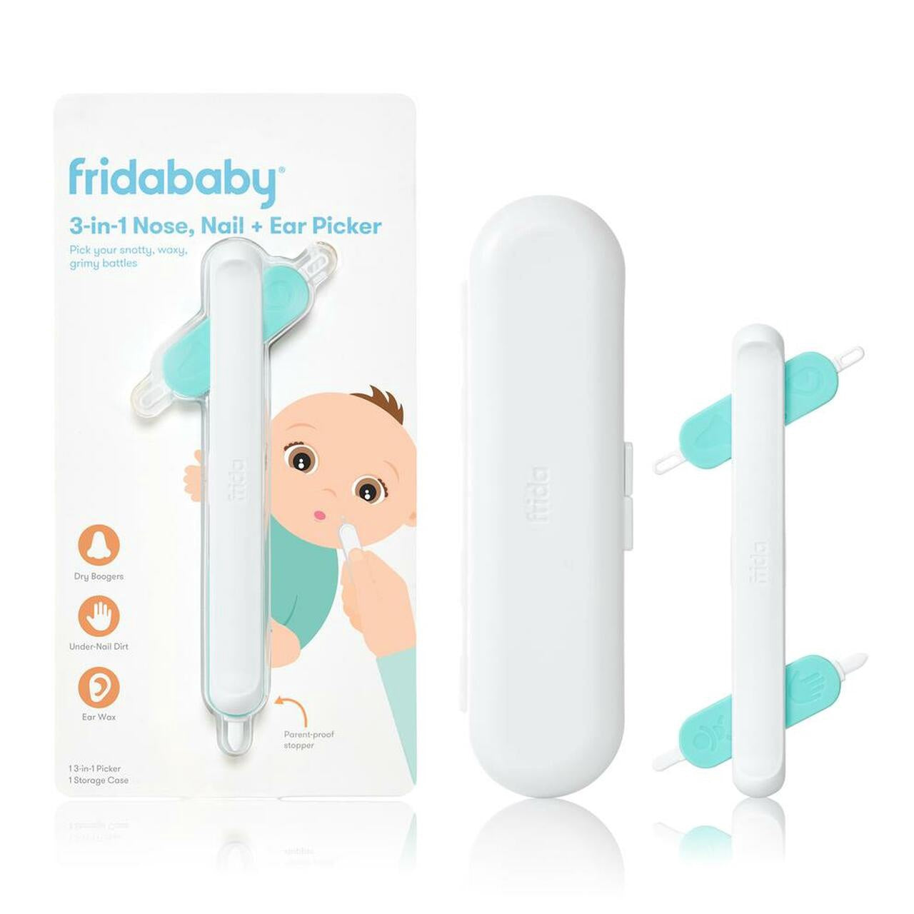 FridaBaby 3-in-1 Nose, Nail + Ear Picker
