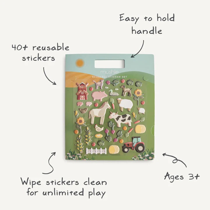Mushie Reusable Sticker Set