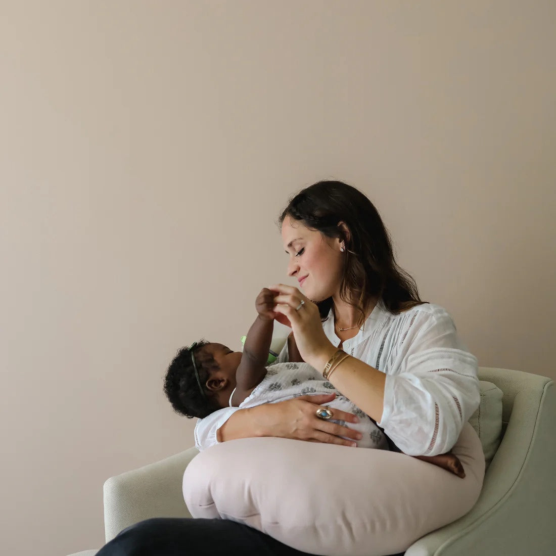 Snuggle Me Feeding & Support Pillow- Petal