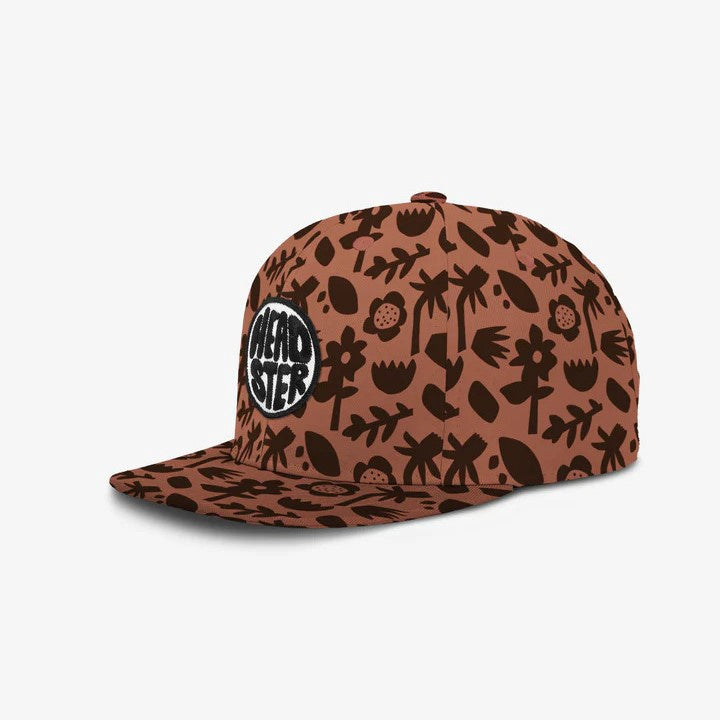 Headster Floral Shadows Snapback - Red Clay