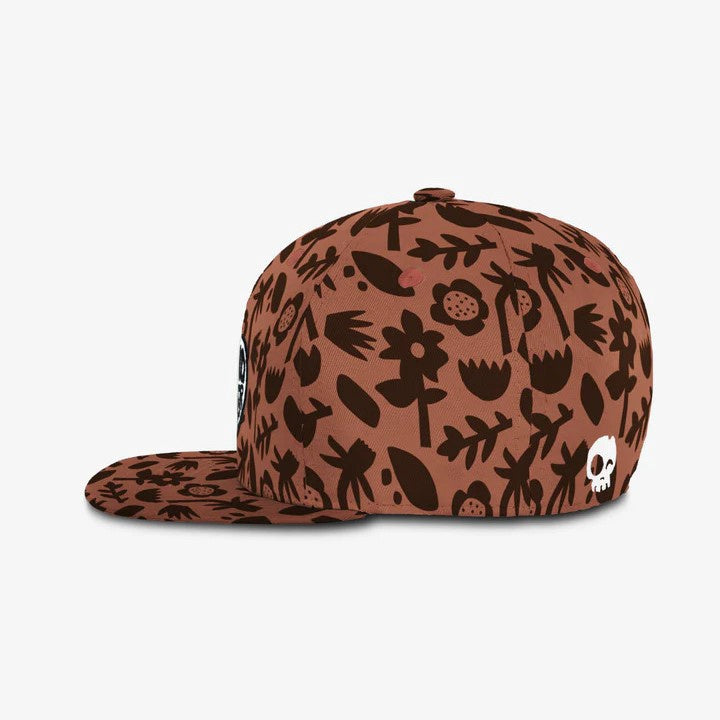 Headster Floral Shadows Snapback - Red Clay