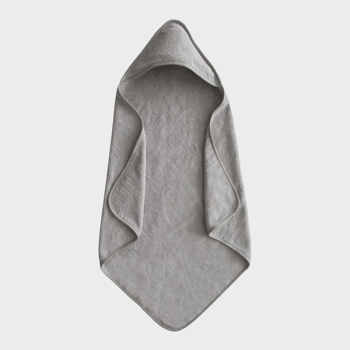 Mushie Organic Cotton Baby Hooded Towel - Gray