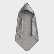 Mushie Organic Cotton Baby Hooded Towel - Gray